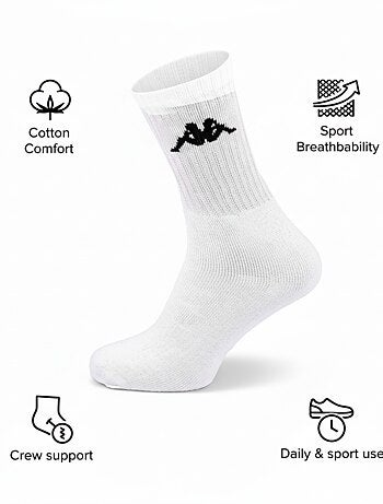 Chaussettes SPORT KAPPA CREW - Pack de 6 Paires