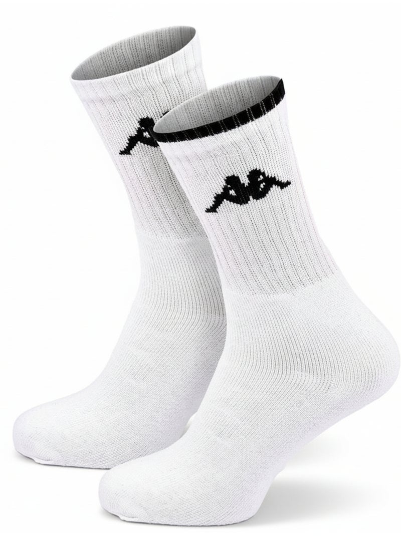 Chaussettes SPORT KAPPA CREW - Pack de 9 Paires Blanc - Kiabi