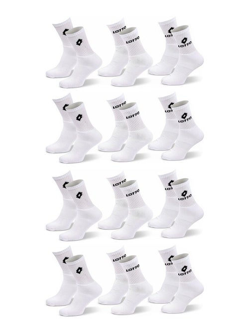 Chaussettes SPORT LOTTO CREW - Pack de 12 Paires - Kiabi