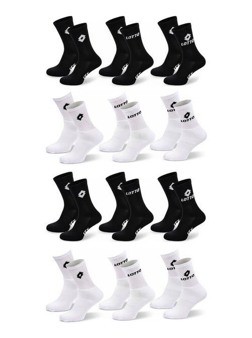 Chaussettes SPORT LOTTO CREW - Pack de 12 Paires - Kiabi