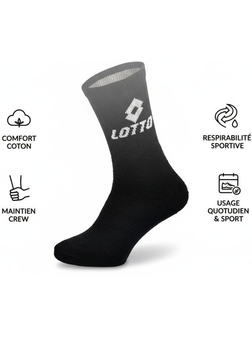 Chaussettes SPORT LOTTO CREW - Pack de 20 Paires + 1 GRATUIT - Kiabi