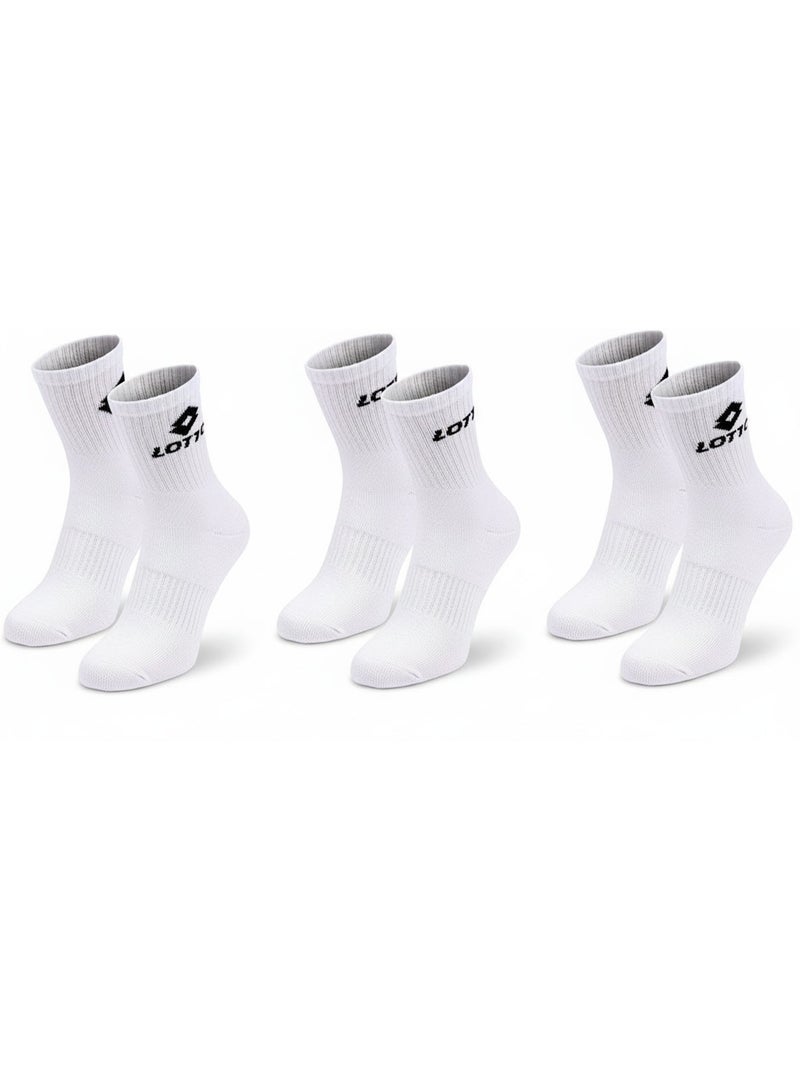 Chaussettes SPORT LOTTO CREW - Pack de 6 Paires Blanc - Kiabi