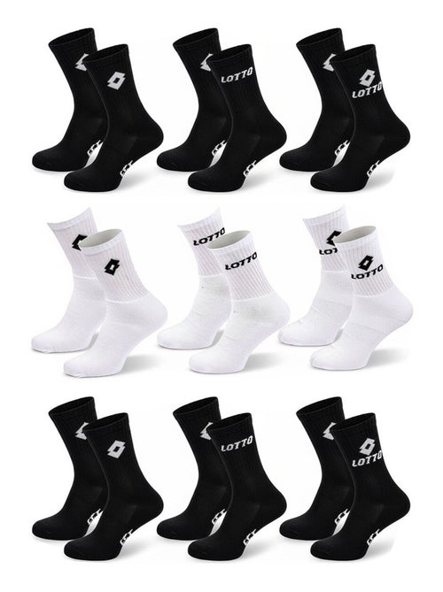 Chaussettes SPORT LOTTO CREW - Pack de 9 Paires - Kiabi
