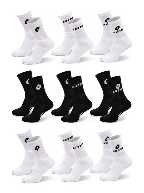 Chaussettes SPORT LOTTO CREW - Pack de 9 Paires - Kiabi