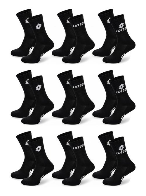 Chaussettes SPORT LOTTO CREW - Pack de 9 Paires - Kiabi
