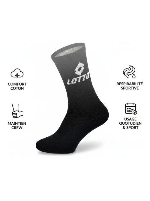 Chaussettes SPORT LOTTO CREW - Pack de 9 Paires - Kiabi