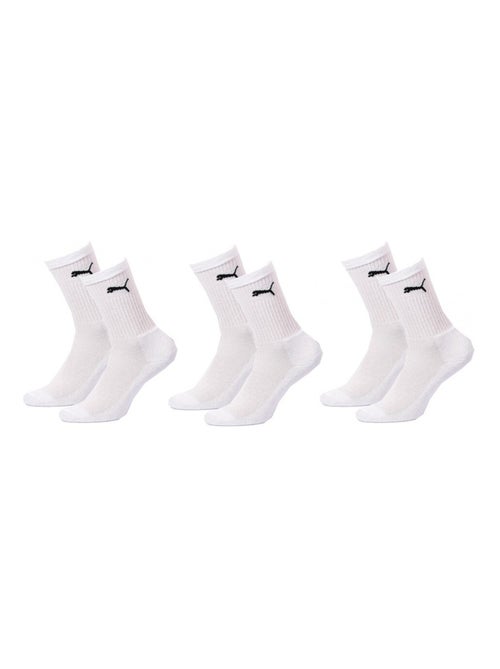 Chaussettes Sport PUMA Tennis CREW JUNIOR - Pack de 3 - Kiabi