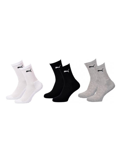 Chaussettes Sport PUMA Tennis CREW JUNIOR - Pack de 3 - Kiabi