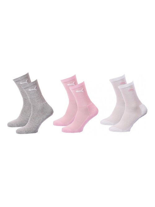 Chaussettes Sport PUMA Tennis CREW JUNIOR - Pack de 3 - Kiabi