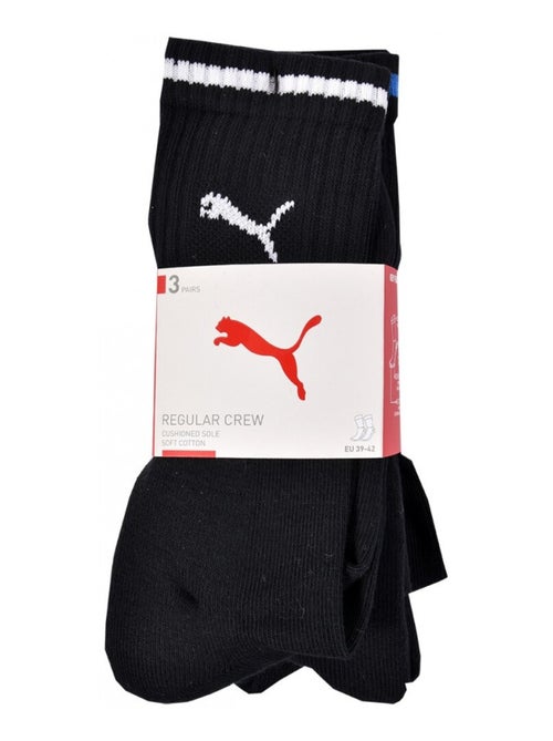 Chaussettes Sport PUMA Tennis CREW STRIPE - Pack de 3 - Kiabi
