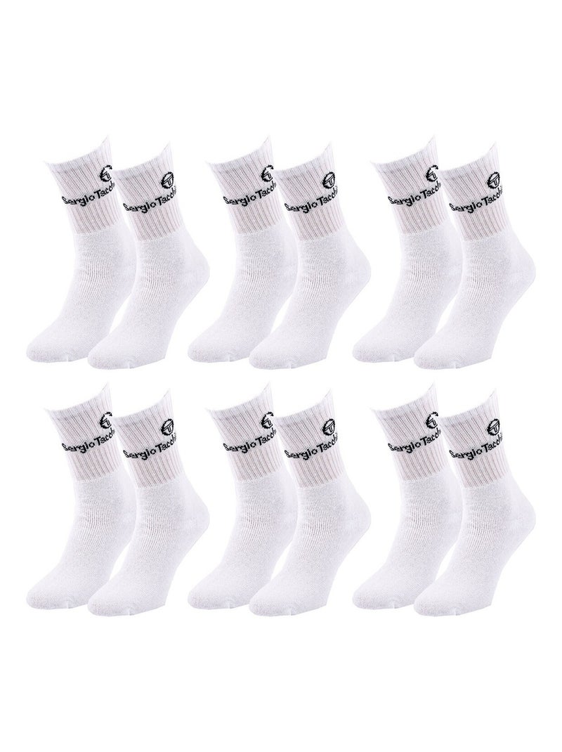 Chaussettes SPORT SERGIO TACCHINI - Pack de 6 Paires Blanc - Kiabi