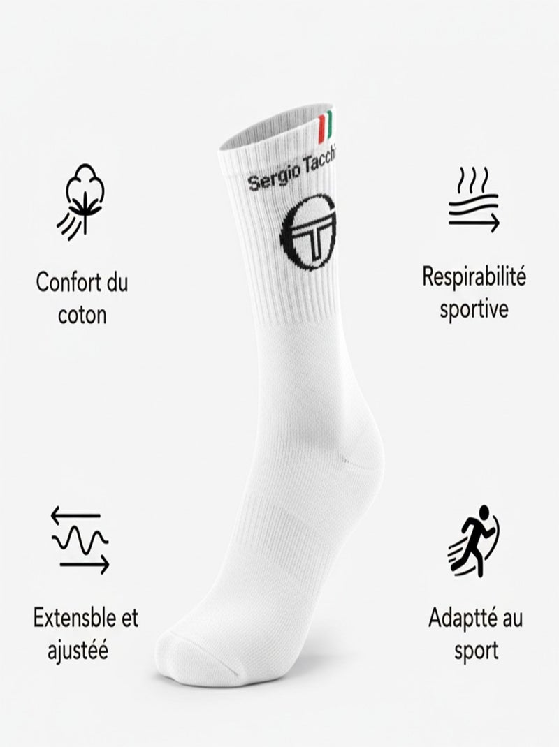 Chaussettes SPORT SERGIO TACCHINI - Pack de 6 Paires Multicolore - Kiabi