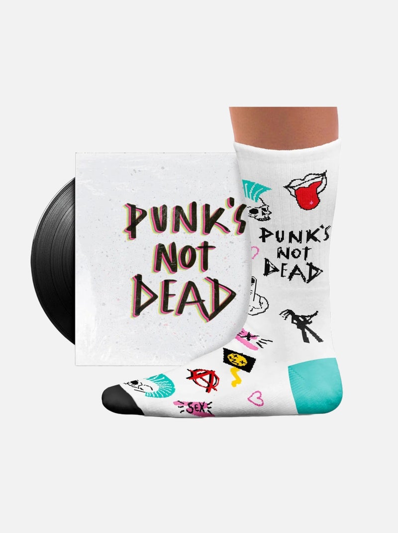 Chaussettes Sport Sock Affairs Rock Punk's Not Dead Blanc - Kiabi