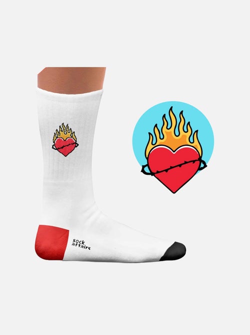 Chaussettes Sport Sock Affairs Tatouage Symboles Romantiques - Kiabi