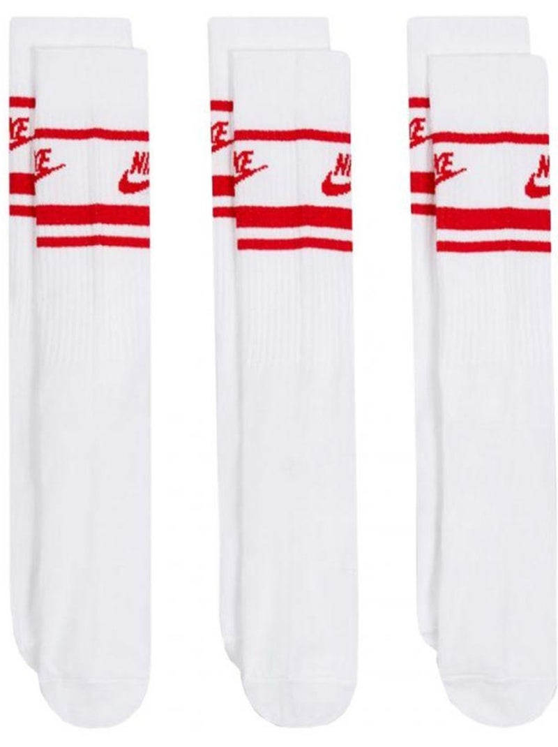 Chaussettes sportswear essential - nike Blanc/Rouge - Kiabi