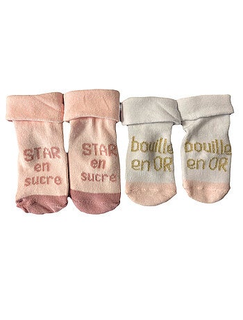 Chaussettes Star en Sucre et Bouille d'Amourx2 Les Chatounets
