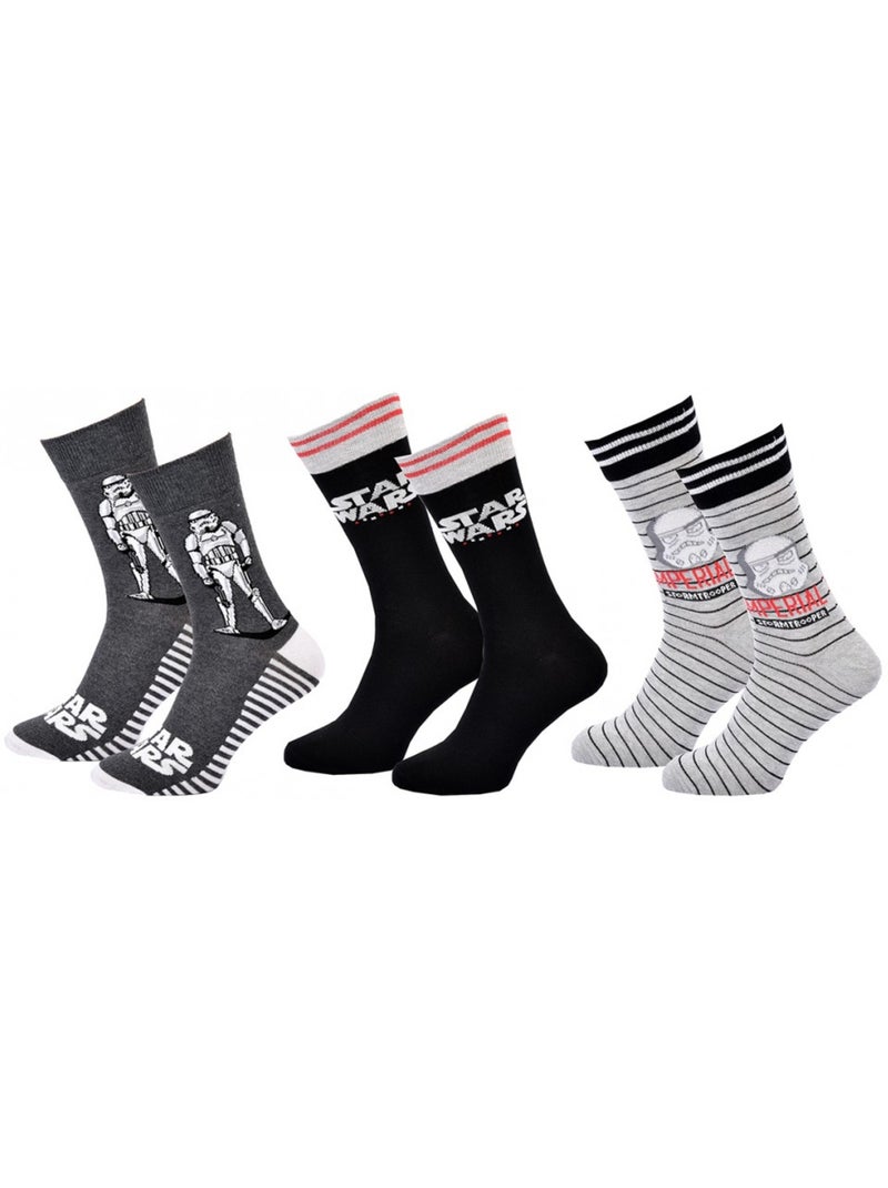 Chaussettes Star Wars - Pack de 3 Multicolore - Kiabi