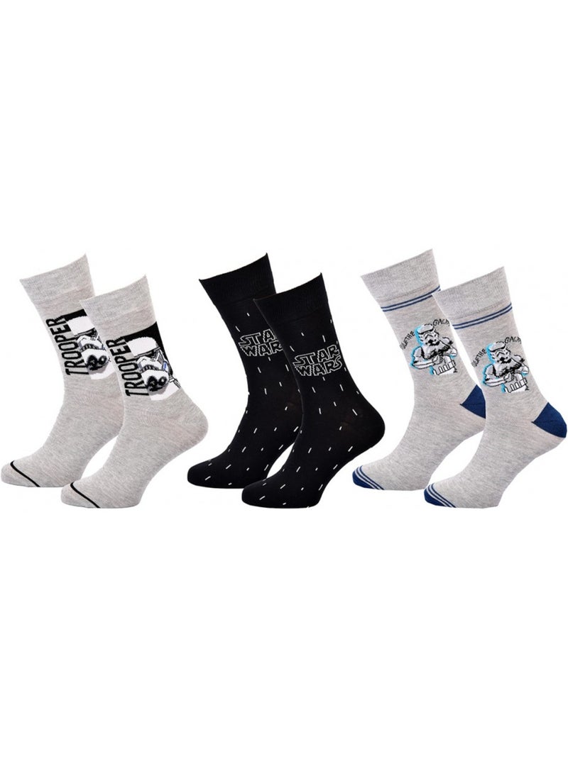 Chaussettes Star Wars - Pack de 3 Multicolore - Kiabi