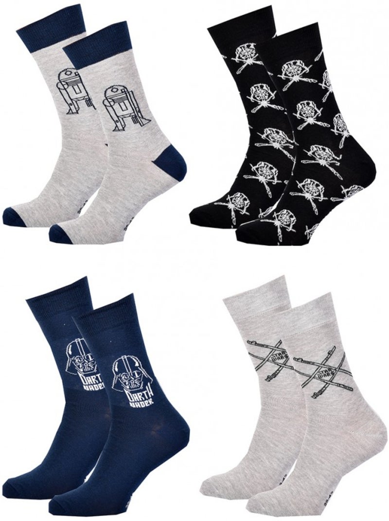 Chaussettes Star Wars - Pack de 4 Multicolore - Kiabi