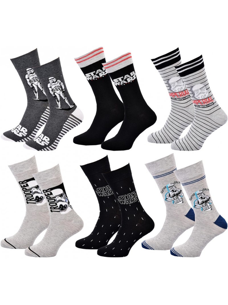Chaussettes Star Wars - Pack de 6 Multicolore - Kiabi