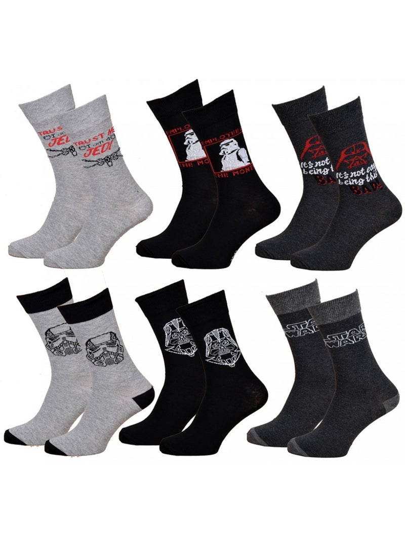Chaussettes Star Wars - Pack de 6 Multicolore - Kiabi