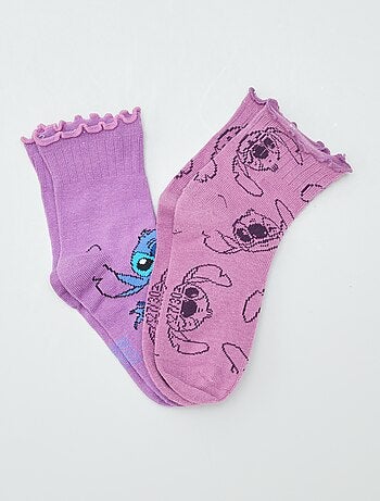 Chaussettes 'Stitch' - lot de 2