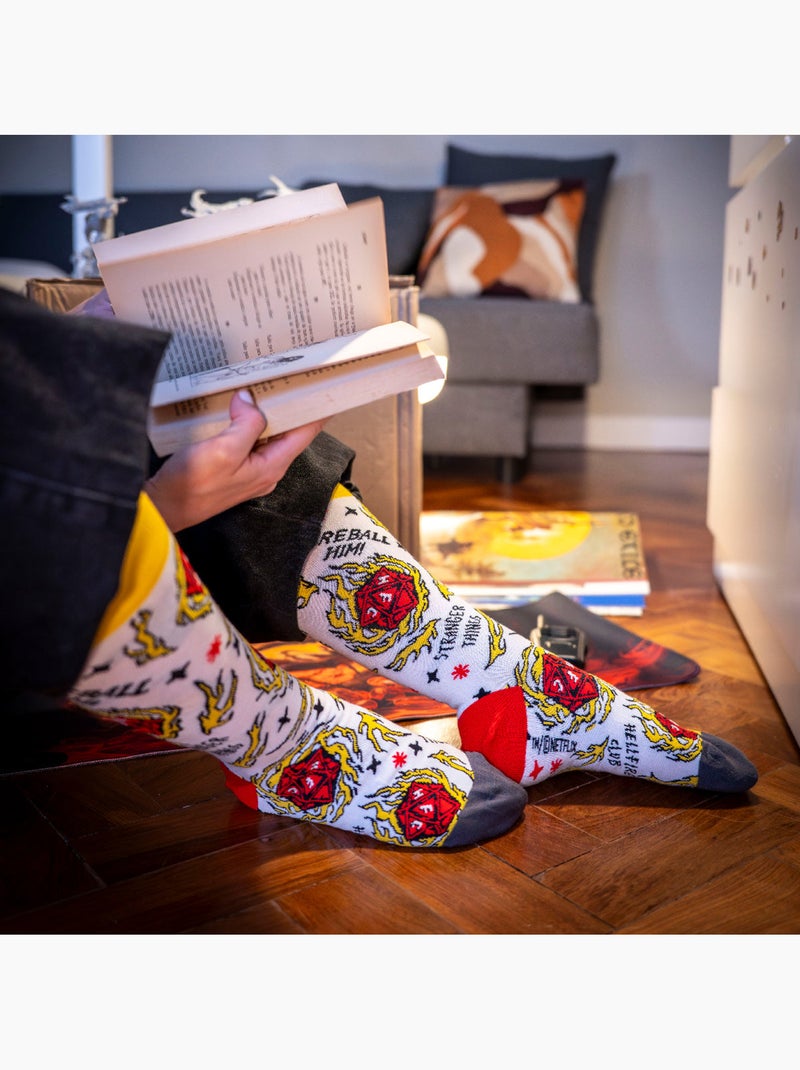 Chaussettes Stranger Things D20 Rouge - Kiabi