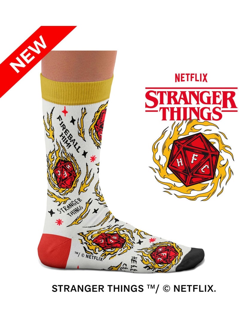 Chaussettes Stranger Things D20 Rouge - Kiabi