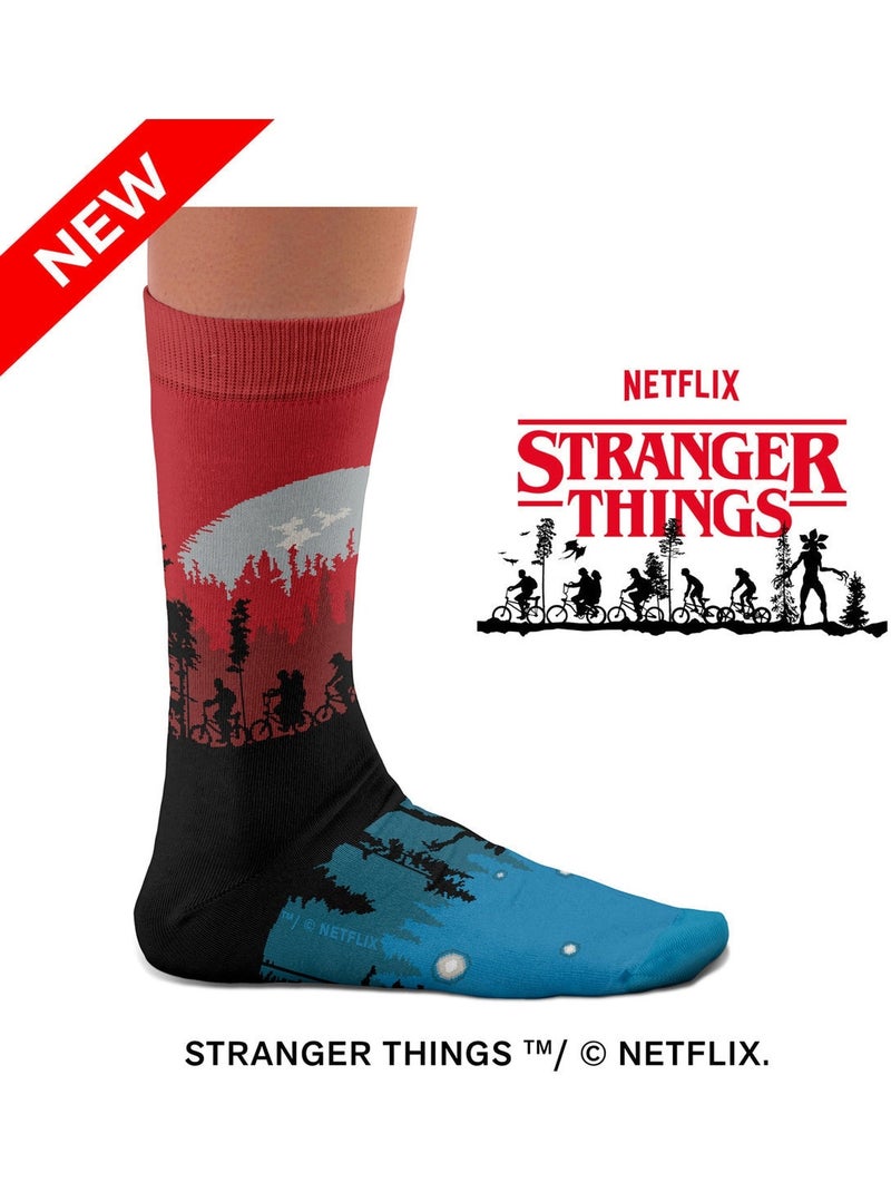 Chaussettes Stranger Things Upside Down Noir - Kiabi