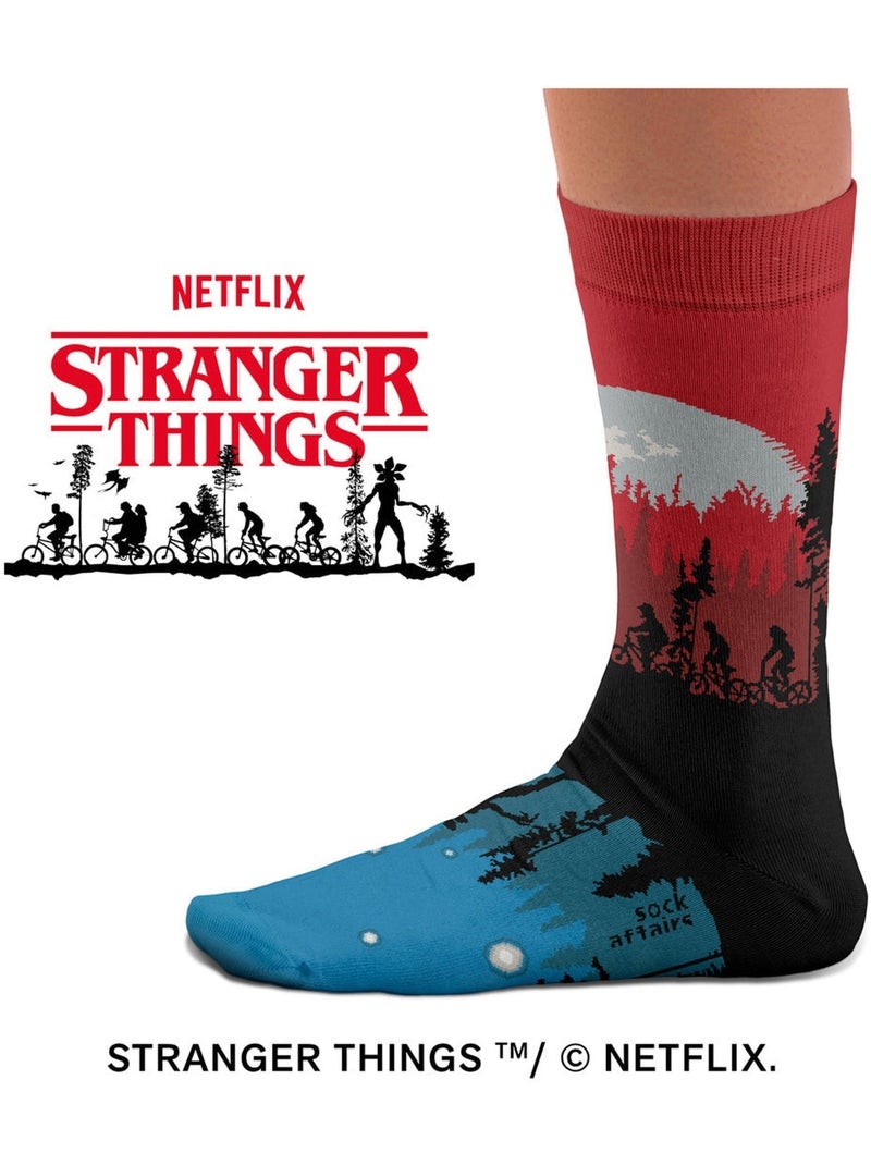 Chaussettes Stranger Things Upside Down Noir - Kiabi