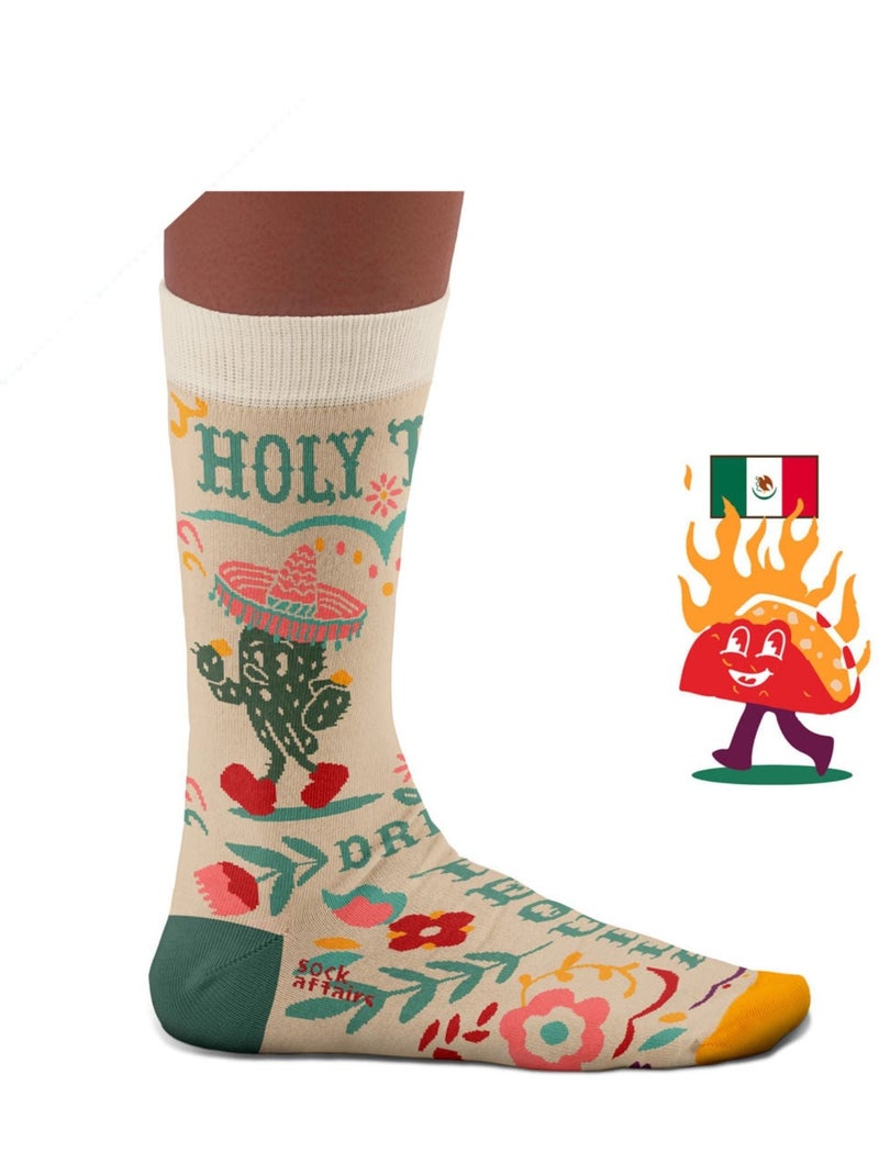 Chaussettes Tacos Mexicains Beige - Kiabi