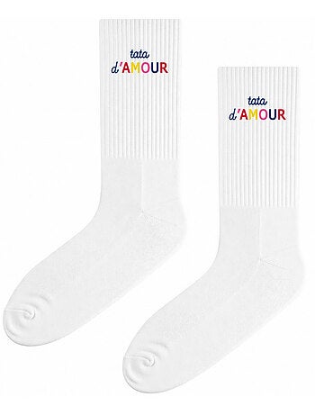 Chaussettes tata d'amour colorée waf - noël