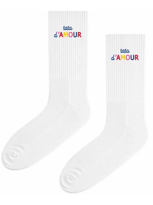 Chaussettes TATA D'AMOUR COLORÉE WAF - Kiabi Chaussettes TATA D'AMOUR COLORÉE WAF - Kiabi