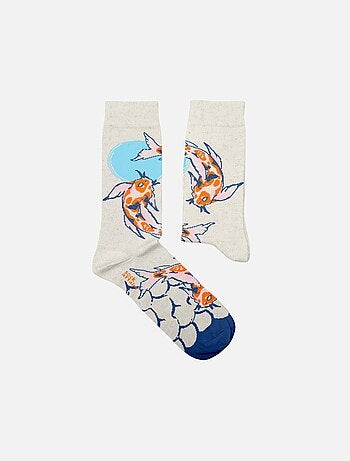 Chaussettes Tatouage Carpes Koï