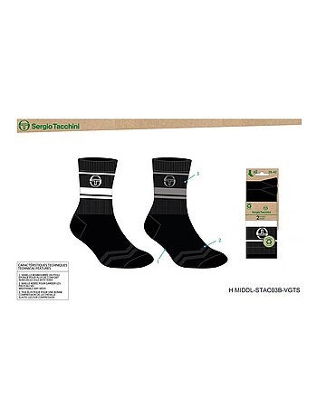 Chaussettes TENNIS SERGIO TACCHINI Lot de 4 Paires