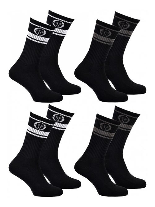 Chaussettes TENNIS SERGIO TACCHINI Lot de 4 Paires - Kiabi