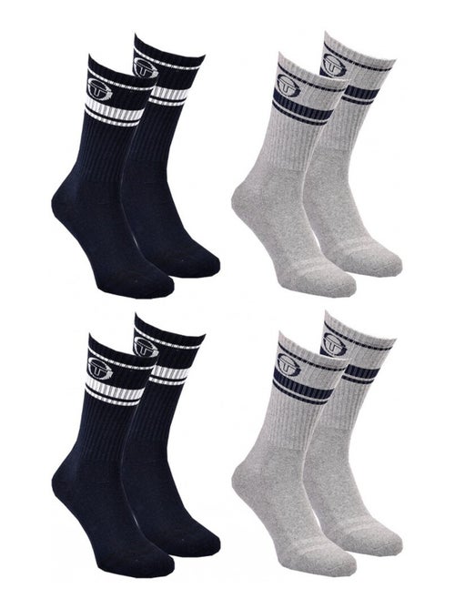 Chaussettes TENNIS SERGIO TACCHINI Lot de 4 Paires - Kiabi