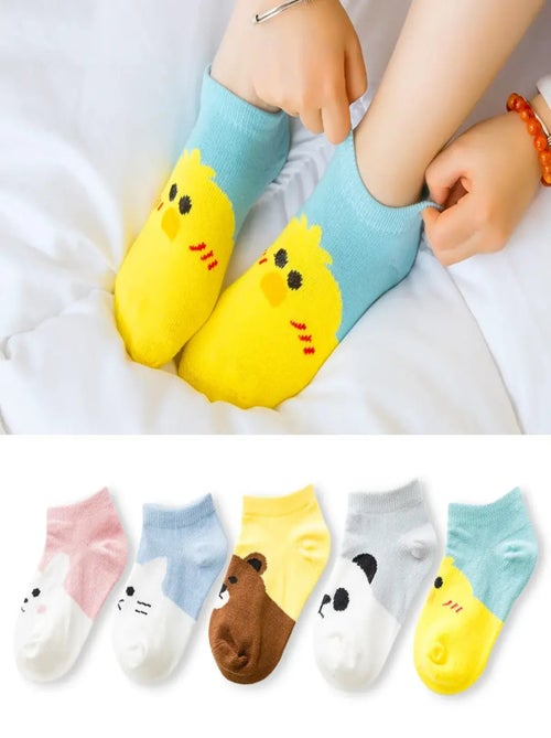 Chaussettes Têtes d'animaux enfant (Lot x5) | Titeschaussettes - Kiabi