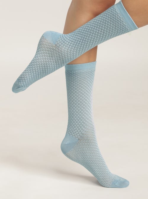 Chaussettes texturées effet gaufré Style - Kiabi
