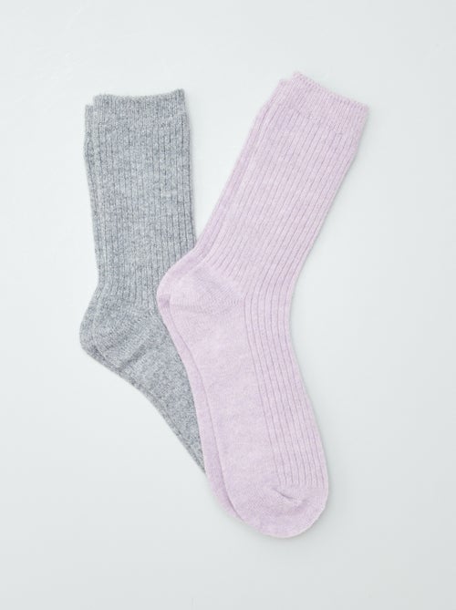 Chaussettes tiges hautes - Kiabi