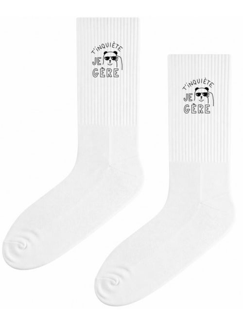 Chaussettes T'INQUIETE JE GERE - Kiabi Chaussettes T'INQUIETE JE GERE - Kiabi