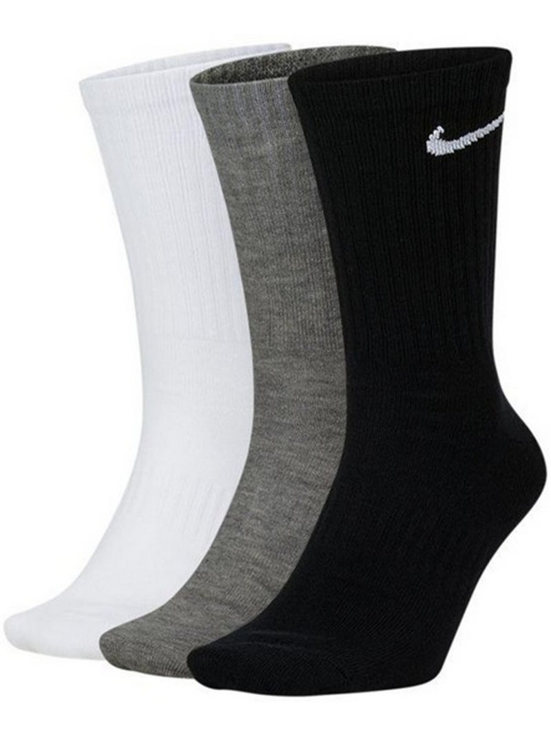 Chaussettes tous les jours motif/style logo - nike Blanc Noir Gris - Kiabi