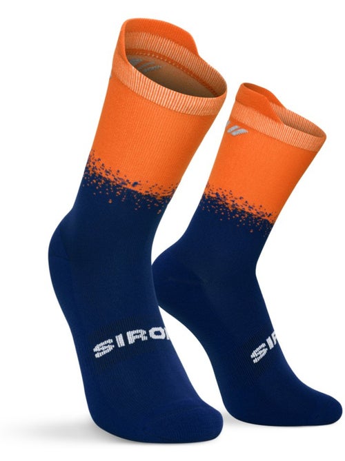 Chaussettes trail running mi-mollet homme et femme hardrock navy - Kiabi