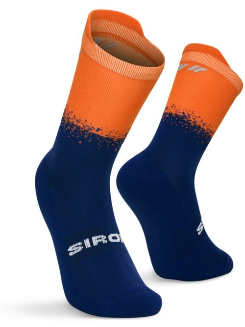 Chaussettes trail running mi-mollet homme et femme hardrock navy - Kiabi