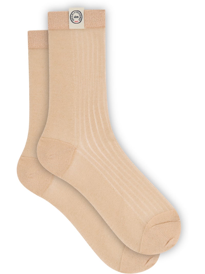 Chaussettes transparentes Dim x Inès de La Fressange Beige - Kiabi