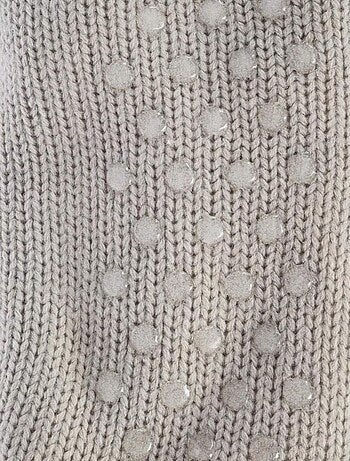 Chaussettes tricot taille unique gris