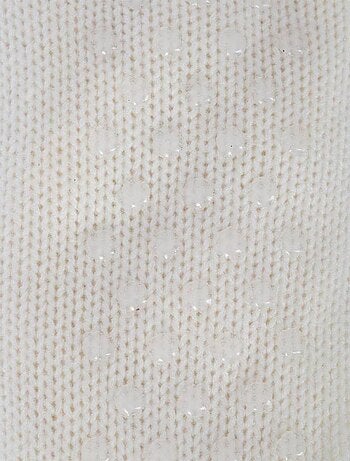 Chaussettes tricot taille unique ivoire