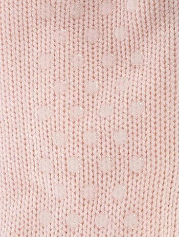 Chaussettes tricot taille unique rose