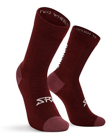 Chaussettes vélo avec laine mérinos cyclisme homme et femme srx aravis