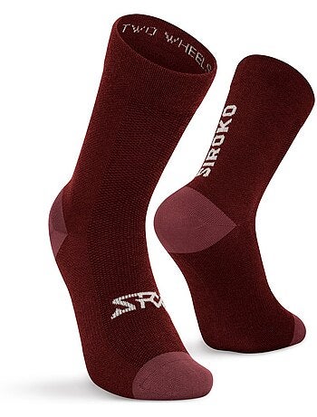 Chaussettes vélo avec laine mérinos cyclisme homme et femme srx aravis